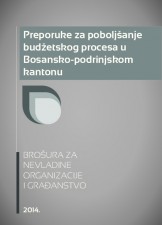 Preporuke za poboljšanje budžetskog procesa u Bosansko-podrinjskom kantonu