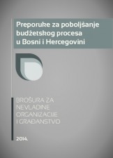 Preporuke za poboljšanje budžetskog procesa u Bosni i Hercegovini