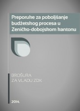 Preporuke za poboljšanje budžetskog procesa u Zeničko-dobojskom kantonu