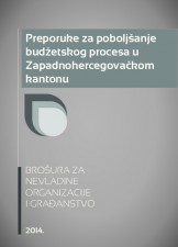 Preporuke za poboljšanje budžetskog procesa u Zapadnohercegovačkom kantonu