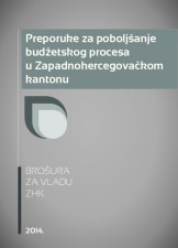 Preporuke za poboljšanje budžetskog procesa u Zapadnohercegovačkom kantonu